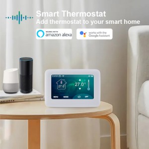 Thermostat Wifi tactile couleur 4,3" pour système de chauffage par le sol