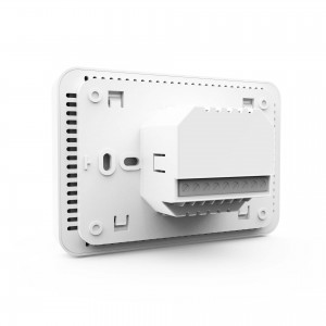 Nouveau thermostat d'ambiance HAVC FCU Modbus à écran tactile capacitif coloré de 4,3 pouces