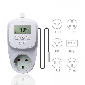 Tuya WIFI DE/EU Plug Thermostat with External Temperature Sensor NTC