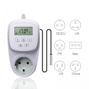 Programmeer WIFI-stekkerthermostaat met externe temperatuursensor NTC