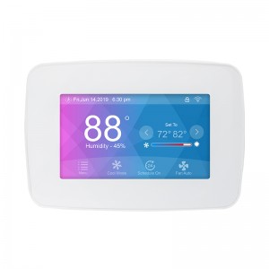 US standard household 24V heat pump thermostat Tuya WiFi radiator programmable floor heating Touch LCD Screen