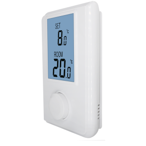 Falra szerelhető digitális szobai fűtési termosztát