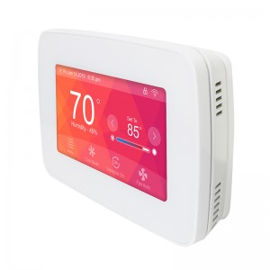 Amerikai szabvány háztartási 24V hőszivattyú termosztát Tuya WiFi radiátor programozható padlófűtés Érintő LCD képernyő