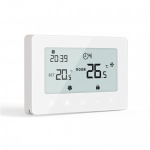 Surface Mounted HVAC FCU Modbus EC Fan WiFi Thermostat