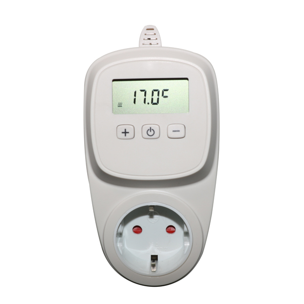 Non-programmable plug socket thermostat