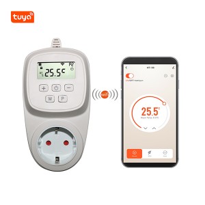 Chytrý WIFI programovatelný plug-in termostat topení