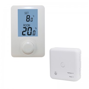 Trådløs RF ikke-programmerbar gaskedel termostat Nem kontrol
