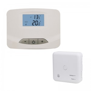 RF water underfloor heating wireless room thermostat