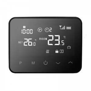 Thermostat de chaudière à gaz filaire avec écran LCD négatif