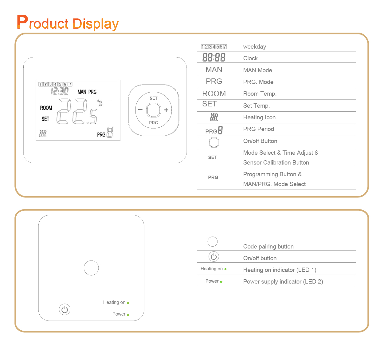 Termostato digital de sala inalámbrica RF de 433 MHz para caldera de gas  Control de temperatura de calefacción - China Termostato WiFi, termostato RF