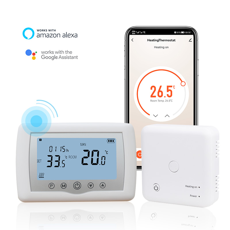 App remote control for combi boiler thermostat