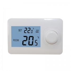 Wired boiler heating thermostat rotary dial button digital thermostat underfloor heating