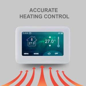 Thermostat Wifi tactile couleur 4,3" pour système de chauffage par le sol