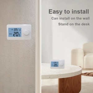 Thermostat de chaudière à gaz non programmable sans fil