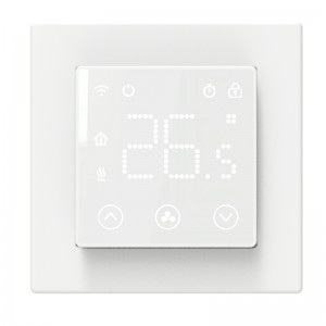 Digitaler Programmthermostat mit Schneider-Rahmen