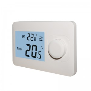 Kabelgebundener Kesselheizungsthermostat Drehknopf digitaler Thermostat Fußbodenheizung