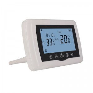 Thermostat d'ambiance numérique sans fil pour chaudière à gaz Thermostat de chauffage 10A blanc rétro-éclairage RF contrôle de chaudière